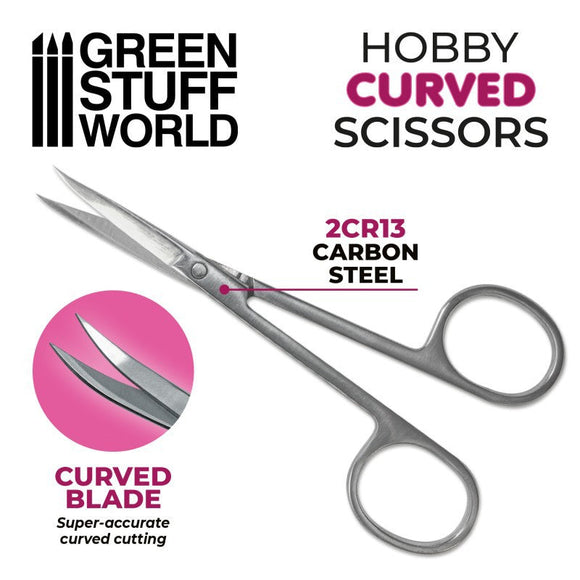GSW Hobby Scissors - Curved Tip Hobby Tools Green Stuff World 