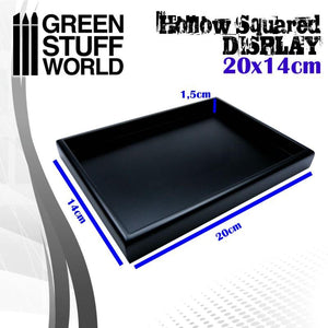 GSW Hollow squared display 20x14 cm Black GSW Hobby Green Stuff World 