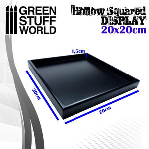 GSW Hollow squared display 20x20 cm Black GSW Hobby Green Stuff World 