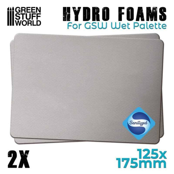 GSW Hydro Foams x2 - 125x175mm Wet Palette Green Stuff World 