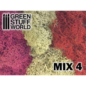 GSW Islandmoss - Red Fuchsia and Grey Mix GSW Hobby Green Stuff World 