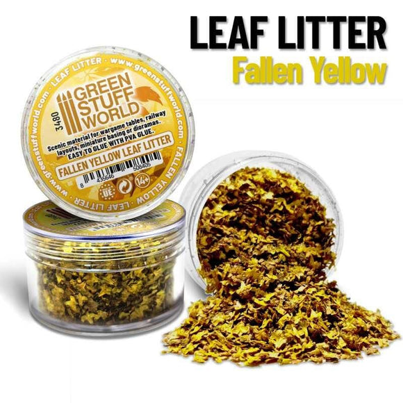 GSW Leaf Litter - FALLEN YELLOW Flock Green Stuff World 