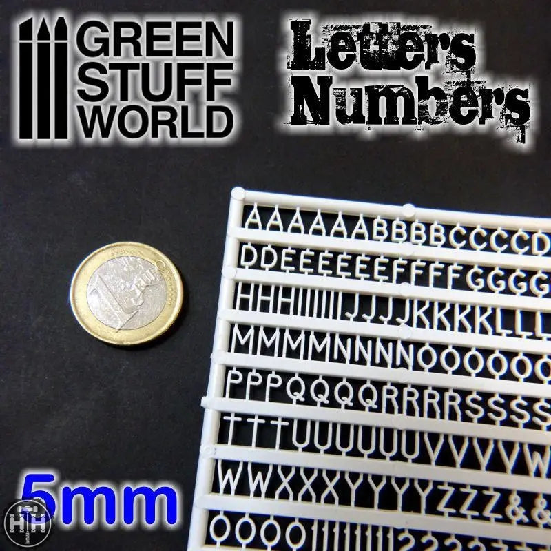HammerHouse | GSW Letters and Numbers 5 mm by Green Stuff World at $12. ...