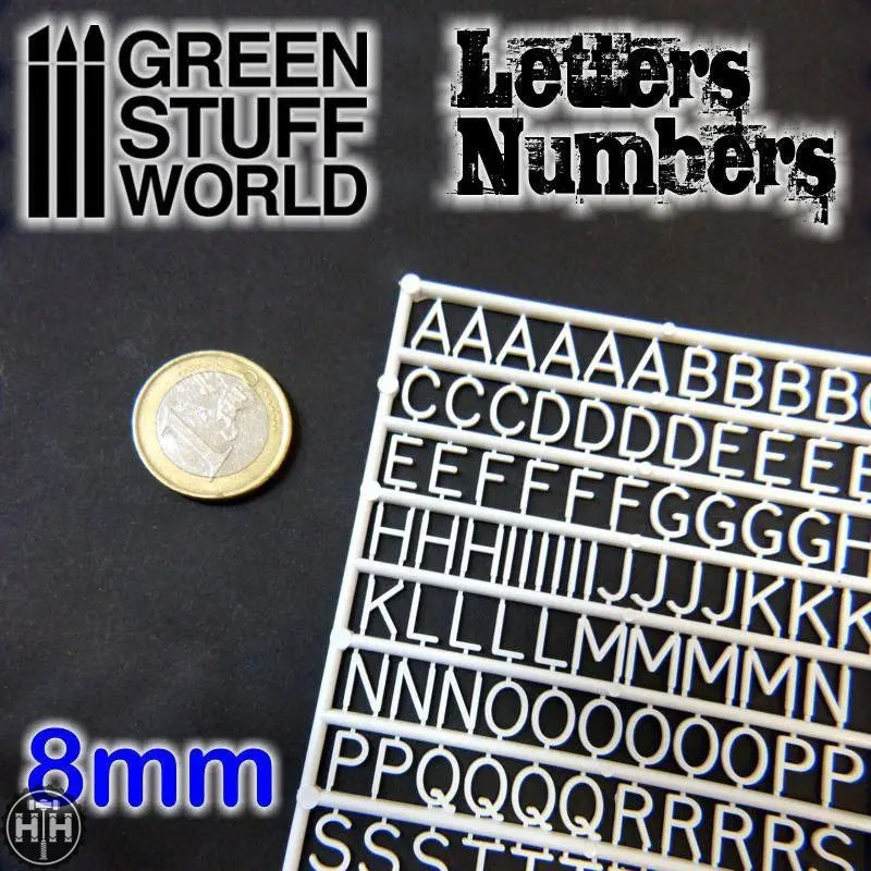 HammerHouse | GSW Letters and Numbers 8 mm by Green Stuff World at $12. ...