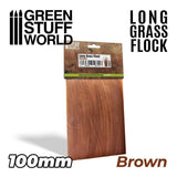 GSW Long Grass Flock 100mm - Brown Flock Green Stuff World 