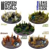 GSW Long Grass Flock 100mm - Light Green Flock Green Stuff World 
