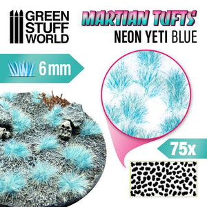 GSW Martian Fluor Tufts - NEON YETI BLUE Tufts Green Stuff World 