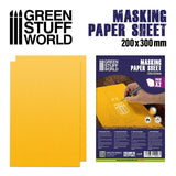 GSW Masking Paper Sheets x2 Airbrush Masking Tape Green Stuff World 