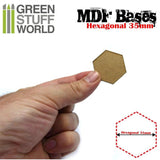 GSW MDF Bases - Hexagonal 35 mm GSW Hobby Green Stuff World 