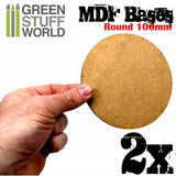 GSW MDF Bases - Round 100mm GSW Hobby Green Stuff World 