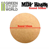 GSW MDF Bases - Round 80mm GSW Hobby Green Stuff World 