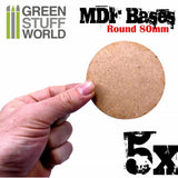 GSW MDF Bases - Round 80mm GSW Hobby Green Stuff World 