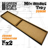 GSW MDF Movement Trays 20mm 5x2 GSW Hobby Green Stuff World 