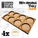 GSW MDF Movement Trays 25mm 2x1 - Skirmish Lines GSW Hobby Green Stuff World 