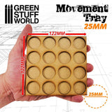 GSW MDF Movement Trays 25mm 4x4 - Skirmish Lines GSW Hobby Green Stuff World 