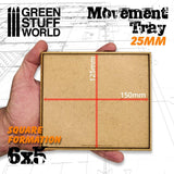 GSW MDF Movement Trays 25mm 6x5 GSW Hobby Green Stuff World 