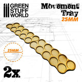 GSW MDF Movement Trays 25mm x10 - Skirmish MDF Trays Green Stuff World 