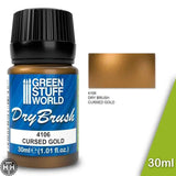 GSW Metallic Dry Brush - CURSED GOLD 30 ml Dry brush paint Green Stuff World