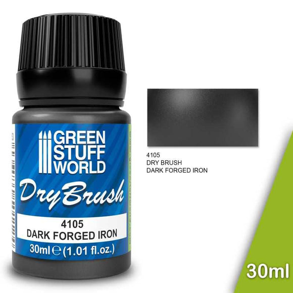 GSW Metallic Dry Brush - DARK FORGED IRON 30 ml Dry brush paint Green Stuff World