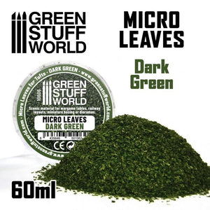 GSW Micro Leaves - Dark Green Mix Flock Green Stuff World 