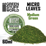 GSW Micro Leaves - Medium green Mix Flock Green Stuff World 