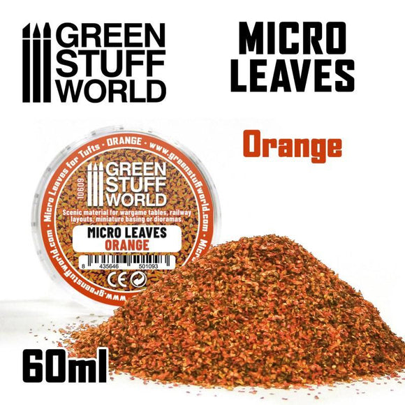 GSW Micro Leaves - Orange mix Flock Green Stuff World 