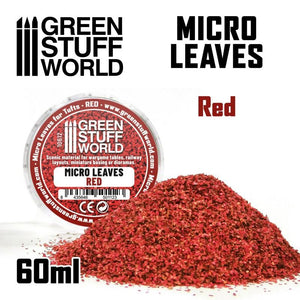 GSW Micro Leaves - Red mix Flock Green Stuff World 