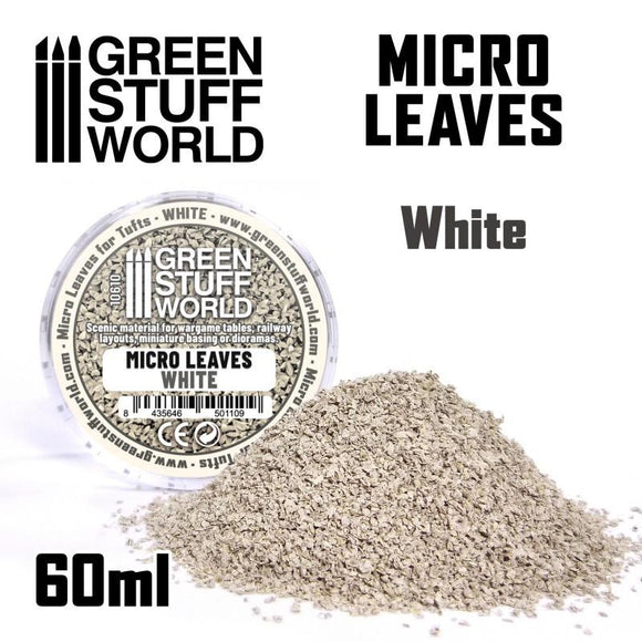 GSW Micro Leaves - White mix Flock Green Stuff World 