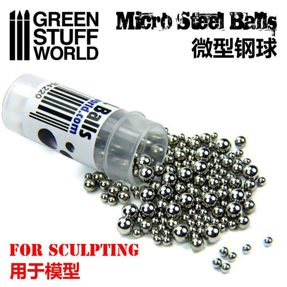 GSW Micro STEEL Balls (2-4mm) GSW Hobby Green Stuff World 