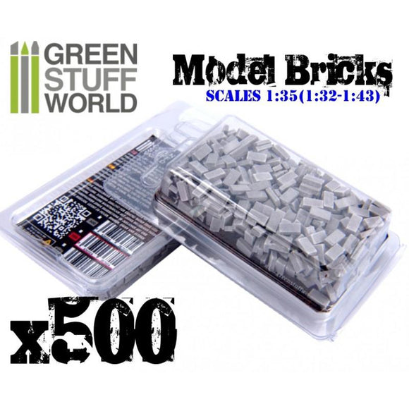 GSW Model Bricks - Grey x500 GSW Hobby Green Stuff World 