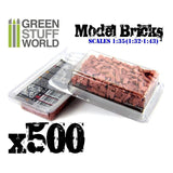 GSW Model Bricks - Red x500 GSW Hobby Green Stuff World 