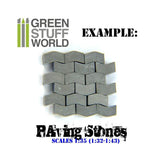 GSW Model Paving Bricks - Grey x500 GSW Hobby Green Stuff World 