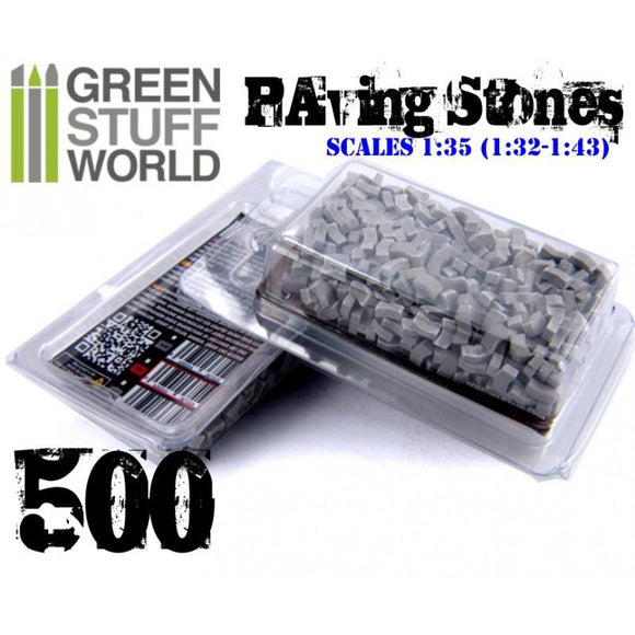 GSW Model Paving Bricks - Grey x500 GSW Hobby Green Stuff World 