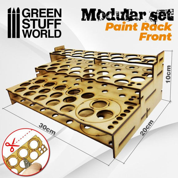 GSW Modular Paint Rack - FRONT GSW Hobby Green Stuff World 