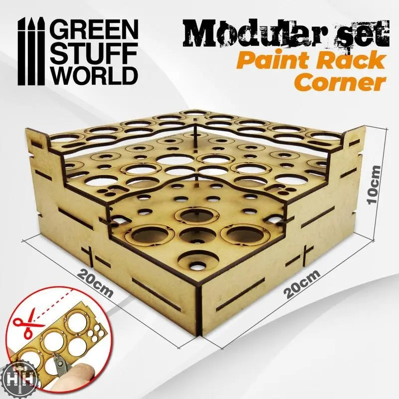 HammerHouse | GSW Modular Paint Rack - STRAIGHT CORNER by Green Stuff ...