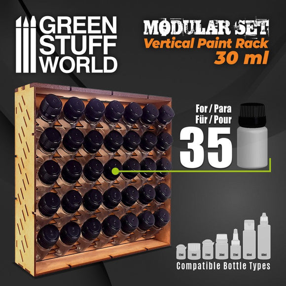 GSW Modular Paint Rack - VERTICAL 30ml Paint Rack Green Stuff World 
