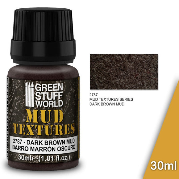 GSW Mud Textures - DARK BROWN MUD 30ml Textures Green Stuff World 