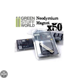 GSW Neodymium Magnets 3x2mm - 50 units (N35) GSW Hobby Green Stuff World 