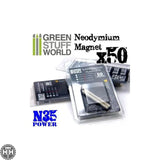 GSW Neodymium Magnets 5x2mm - 50 units (N35) GSW Hobby Green Stuff World 