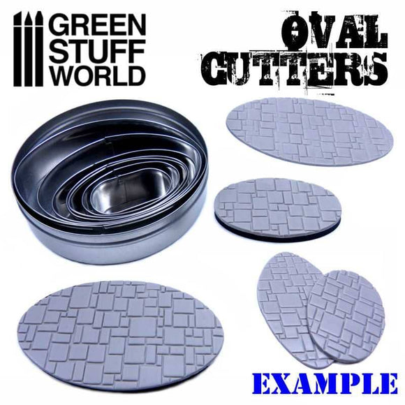 GSW Oval Cutters for Bases Hobby Tools Green Stuff World 