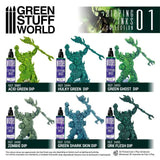GSW Paint Set - Dipping collection 01 Dipping Paint Green Stuff World 