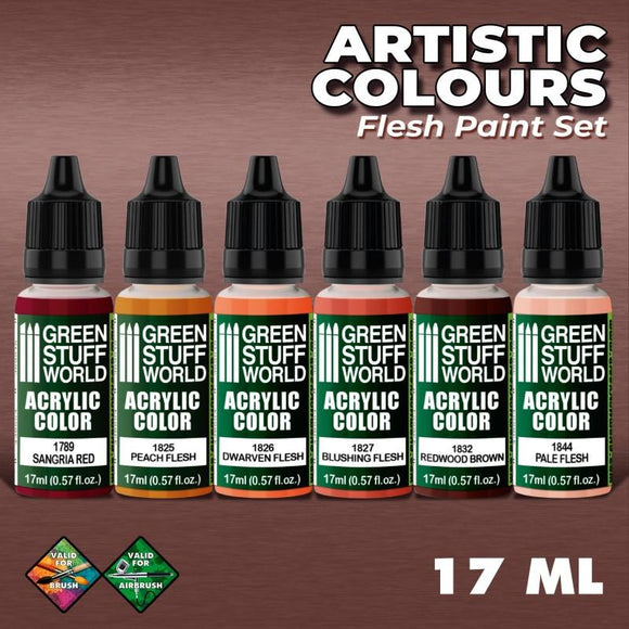 GSW Paint Set - Flesh GSW Hobby Green Stuff World 