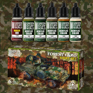 GSW Paint Set - Forest Camo Paint Set Green Stuff World 