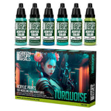 GSW Paint Set - Turquoise Paint Set Green Stuff World 