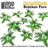 GSW Paper Plants - Bracken Fern Paper Plants Green Stuff World 