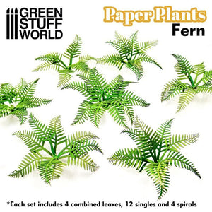 GSW Paper Plants - Fern Paper Plants Green Stuff World 