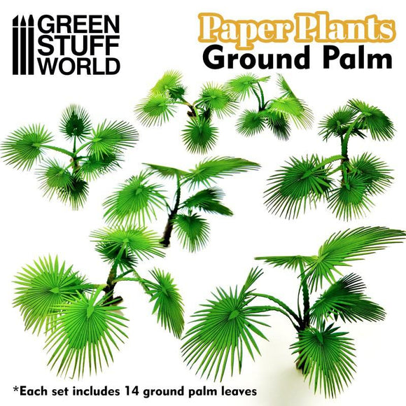 GSW Paper Plants - Ground Palm Paper Plants Green Stuff World 