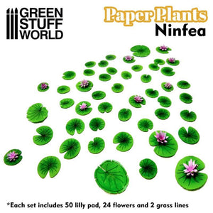 GSW Paper Plants - Lilly Pads Paper Plants Green Stuff World 