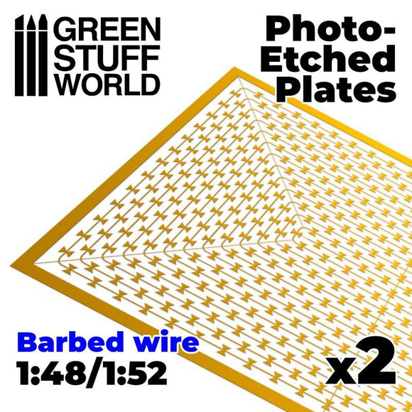 GSW Photo-etched Plates - Barbed Wire Photo-etched Plates Green Stuff World 