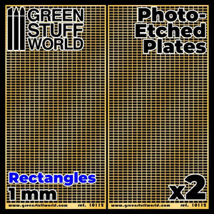 GSW Photo-etched Plates - Large Rectangles GSW Hobby Green Stuff World 